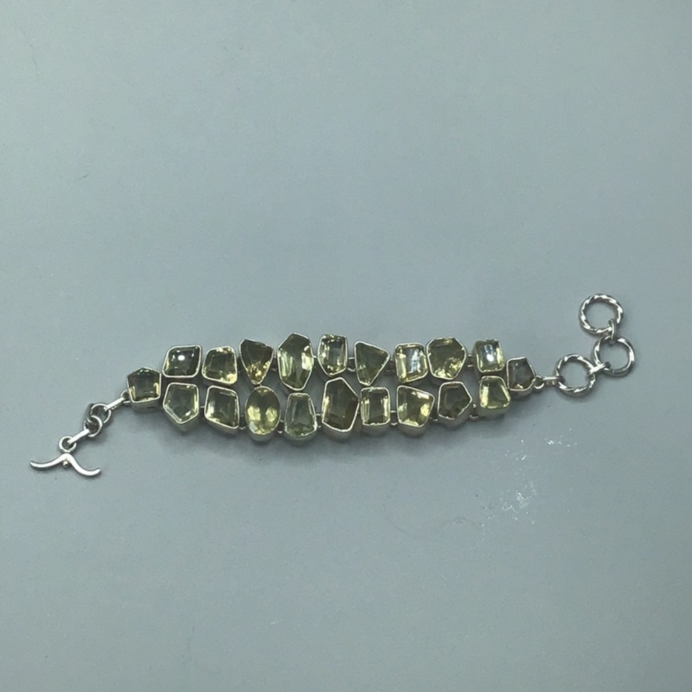 Handmade Sterling and Citrine bracelet